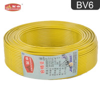 金山电线电缆 BV6平方国标家装照明用铜芯电线单芯单股硬线
